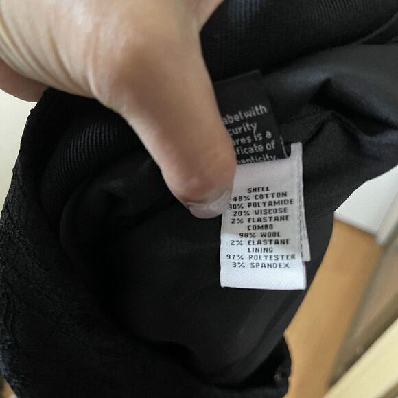 NEW! Diane Von Furstenberg DVF elley mini bonded lace black skirt size 6 - Picture 3 of 5